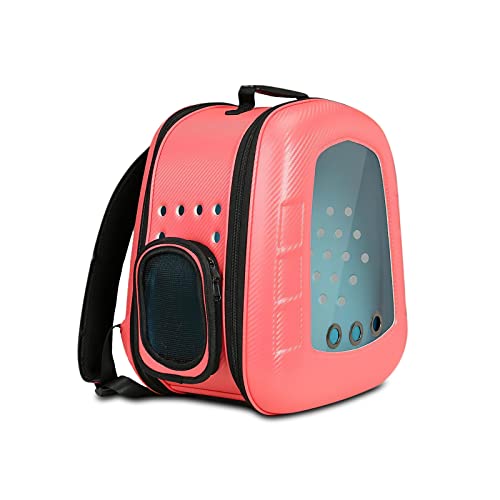 Galatée Katzenträger-Rucksack, Bubble Cat Rucksack, Faltbares Haustier Atmungsaktives Rucksack Für Kätzchen Und Welpen, Das Für Reisen, Wandern, Gehen Und Outdoor Ausgelegt Ist(Rosa) von Galatée