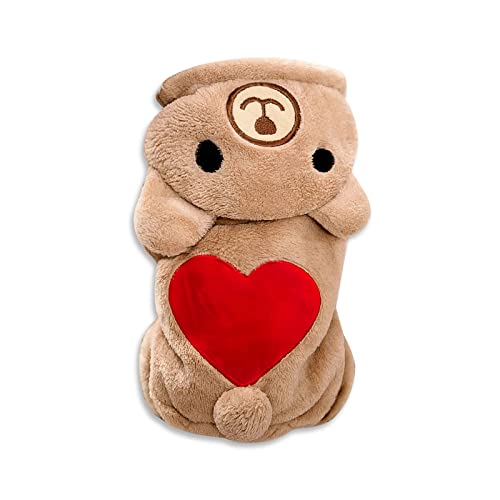 Galatée Kleine Hunde-Overall, Niedliche Haustierkleidung Winter Warmer Mantel Für Kleine Und Mittlere Haustiere, Haustier-Overalls Gemütliche, Winter-Welpen-Mäntel Jacke(M, Liebes Bär Galatée Kleine Hunde-Overall, Niedliche Haustierkleidung Winter Warmer Mantel Für Kleine Und Mittlere Haustiere, Haustier-Overalls Gemütliche, Winter-Welpen-Mäntel Jacke(M, Liebes Bär von Galatée