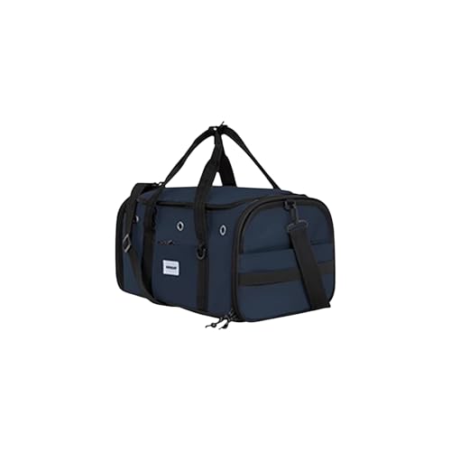 Galatée Transporttasche Für Haustiere, Faltbare Katzentasche, Flugtauglich, Weiche Katzenreisetasche, Schutz Der Privatsphäre, Waschbare Hundetragetasche Für Zuhause Und Unterwegs(M, Blau) von Galatée
