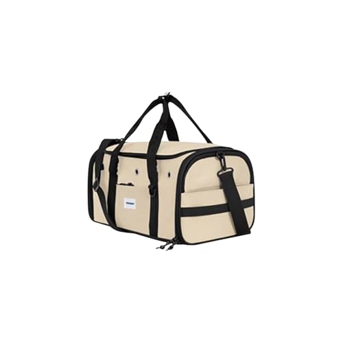 Galatée Transporttasche Für Haustiere, Faltbare Katzentasche, Flugtauglich, Weiche Katzenreisetasche, Schutz Der Privatsphäre, Waschbare Hundetragetasche Für Zuhause Und Unterwegs(M, Braun) von Galatée