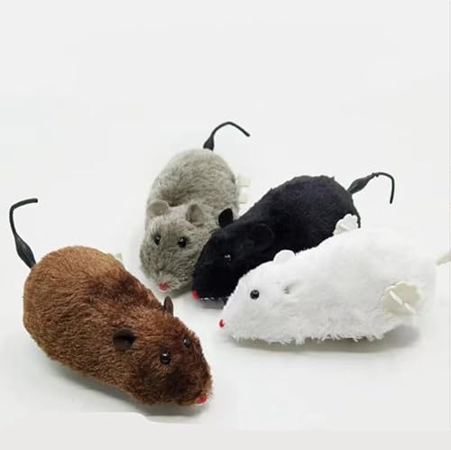 Katzenspielzeug zum Aufziehen, zufällige Farbe, realistische Maus, lustiges bewegliches Spielzeug, Katzenmäuse und Tiere, interaktives Spielmaus, Spielzeug für Katzen, Kätzchen, Katzen, Mäuse und Katzenspielzeug zum Aufziehen, zufällige Farbe, realistische Maus, lustiges bewegliches Spielzeug, Katzenmäuse und Tiere, interaktives Spielmaus, Spielzeug für Katzen, Kätzchen, Katzen, Mäuse und von Galepromot