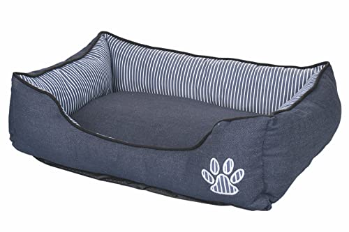 Galileo Casa Duppidù Hundebett aus Oxford-Stoff, Jeans-Effekt, 46 x 38 x 15 cm, Blau, Large Galileo Casa Duppidù Hundebett aus Oxford-Stoff, Jeans-Effekt, 46 x 38 x 15 cm, Blau, Large von Galileo Casa
