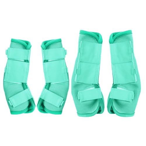 Fliegengamaschen 4er Set - Reduzieren Sie Stomping und Hufstress - Weiche & Atmungsaktive Mesh Fliegengamaschen für Pferde Green Cob Fliegengamaschen 4er Set - Reduzieren Sie Stomping und Hufstress - Weiche & Atmungsaktive Mesh Fliegengamaschen für Pferde Green Cob von Gallopoff