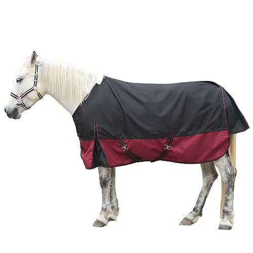 Gallopoff 1200 Denier Ripstop-Regendecke, leicht, wasserdicht, atmungsaktiv, keine Füllung, Schwarzweinrot 205,7 cm Gallopoff 1200 Denier Ripstop-Regendecke, leicht, wasserdicht, atmungsaktiv, keine Füllung, Schwarzweinrot 205,7 cm von Gallopoff