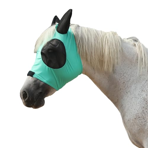 Gallopoff Fliegenmaske Pferd, Pferdemaske mit Ohren Schützerschutz, Atmungsaktives Mesh, Fliegenmaske von Gallopoff