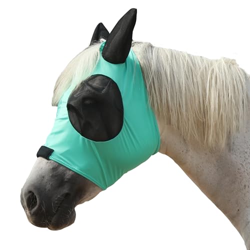Gallopoff Fliegenmaske Pferd, Pferdemaske mit Ohren Schützerschutz, Atmungsaktives Mesh, Fliegenmaske von Gallopoff