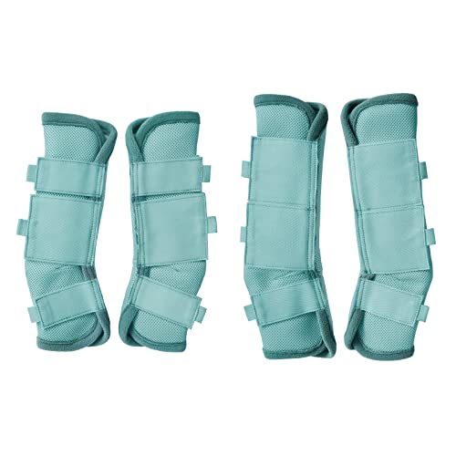 Gallopoff Fliegenstiefel für Pferde, atmungsaktiv, bequem, Netz, reduziert Stomping, Hufbelastung und Ermüdung der Beine, Himmelblau, 4 Stück Gallopoff Fliegenstiefel für Pferde, atmungsaktiv, bequem, Netz, reduziert Stomping, Hufbelastung und Ermüdung der Beine, Himmelblau, 4 Stück von Gallopoff