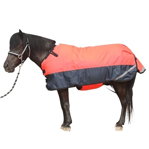 Gallopoff Fohlen/Mini-Pferd, Größe 76,2 - 121,9 cm, wasserdicht und atmungsaktiv, 300 Denier, Winterdecke mit 150 g Polyfill, fluoreszierend, Größe S Gallopoff Fohlen/Mini-Pferd, Größe 76,2 - 121,9 cm, wasserdicht und atmungsaktiv, 300 Denier, Winterdecke mit 150 g Polyfill, fluoreszierend, Größe S von Gallopoff