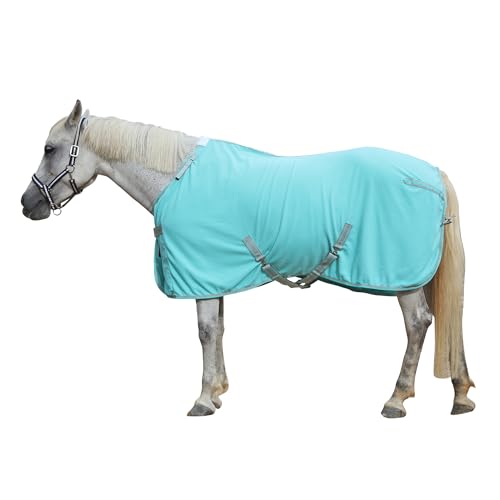 Gallopoff Pferde-Fleece-Kühler, Decken-Innenfutter, 300 g, Anti-Pilling-Fleece, feuchtigkeitsableitend, schnell trocknend, verstellbarer Hals, sichere Schweifkordel, für Stall, Reisen, nach dem Gallopoff Pferde-Fleece-Kühler, Decken-Innenfutter, 300 g, Anti-Pilling-Fleece, feuchtigkeitsableitend, schnell trocknend, verstellbarer Hals, sichere Schweifkordel, für Stall, Reisen, nach dem von Gallopoff