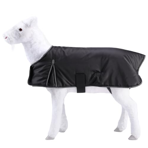 Gallopoff Winter-Ziegendecke, 100 g Füllung, isoliert, wasserdicht, winddicht und atmungsaktiv, verstellbarer Mantel für kaltes Wetter, schwarz, Größe M Gallopoff Winter-Ziegendecke, 100 g Füllung, isoliert, wasserdicht, winddicht und atmungsaktiv, verstellbarer Mantel für kaltes Wetter, schwarz, Größe M von Gallopoff