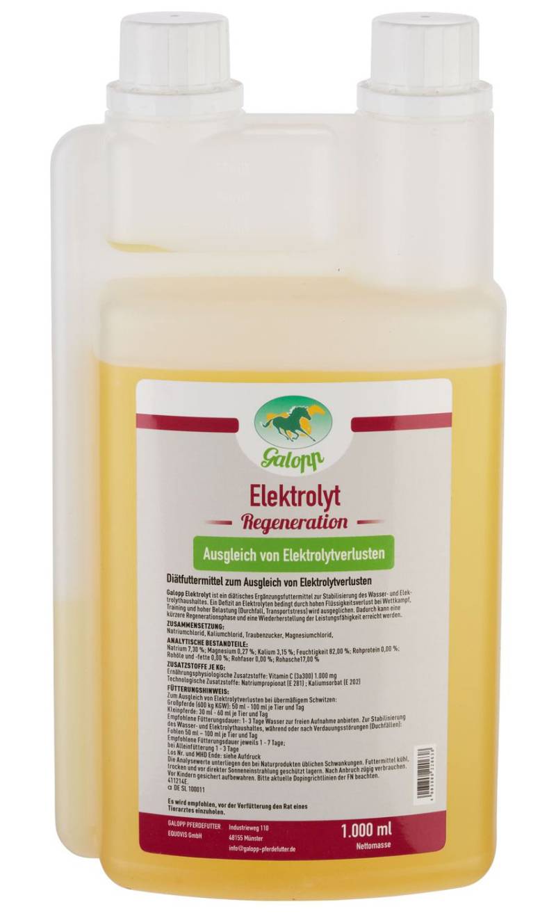 Galopp Elektrolyte flüssig 1L Bei Elektrolytverlusten Galopp Elektrolyte flüssig 1L Bei Elektrolytverlusten von Galopp