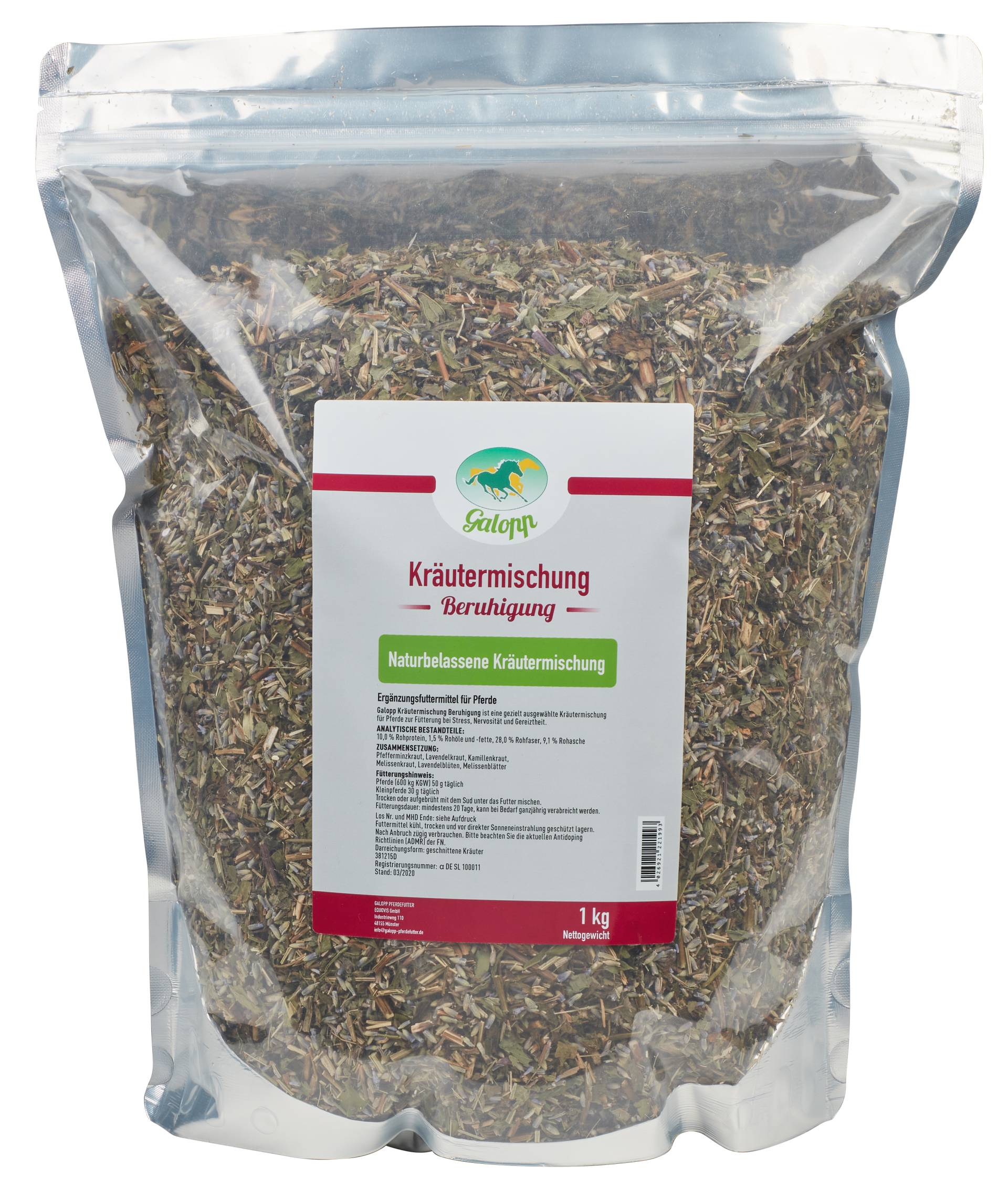 Galopp Kräutermischung Beruhigung 1 kg 100% Naturkräutermischung von Galopp