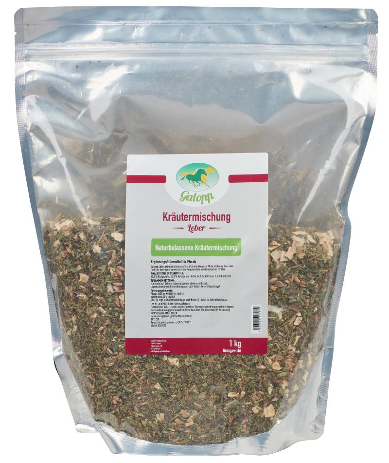 Galopp Kräutermischung Leber 1 kg 100 % Naturkräutermischung Galopp Kräutermischung Leber 1 kg 100 % Naturkräutermischung von Galopp