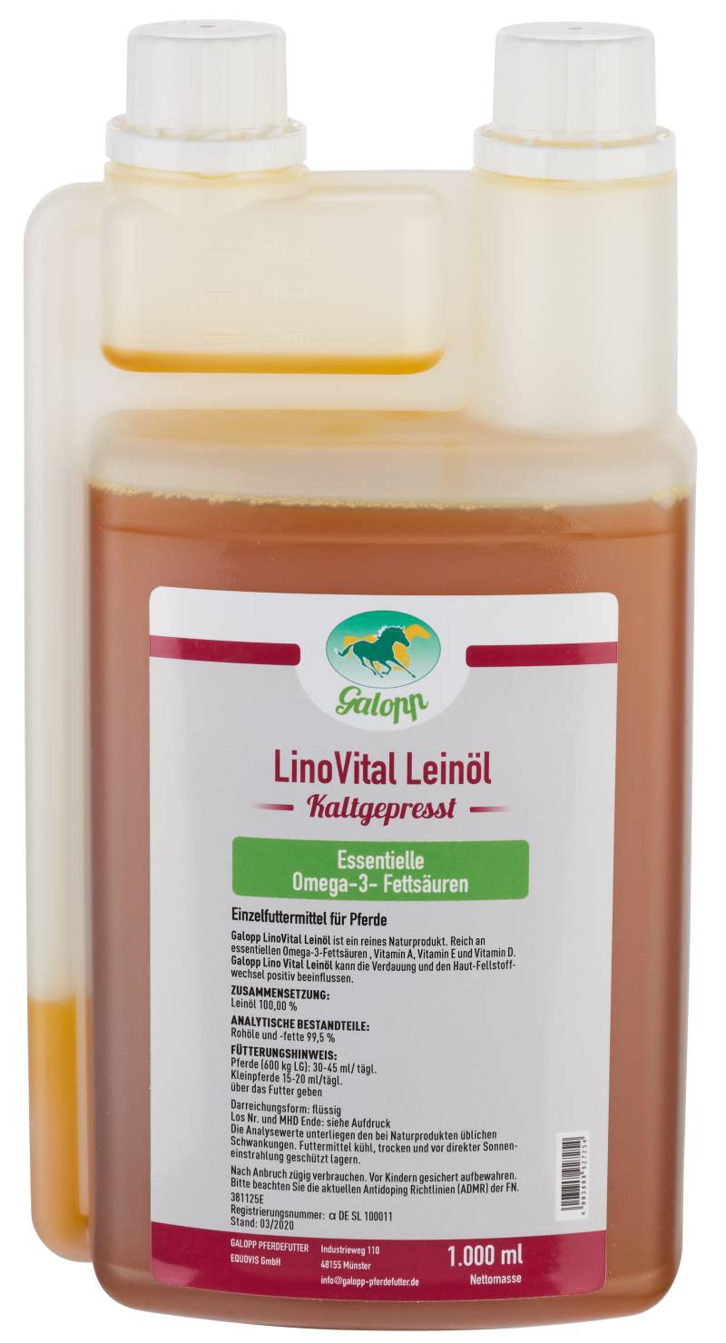 Galopp LinoVital Leinöl 1 l Das geht runter wie Öl! von Galopp