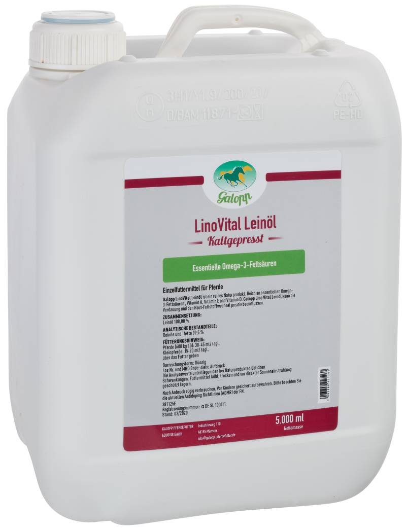 Galopp LinoVital Leinöl 5 l Das geht runter wie Öl! Galopp LinoVital Leinöl 5 l Das geht runter wie Öl! von Galopp