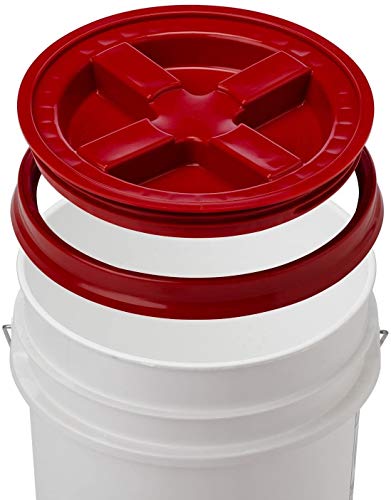 Gamma2 Gamma Seal Deckel – Deckel für Tierfutter – passend für 1,9, 1,8 cm, 1,8 l und 7 Gallonen, Rot von Gamma2