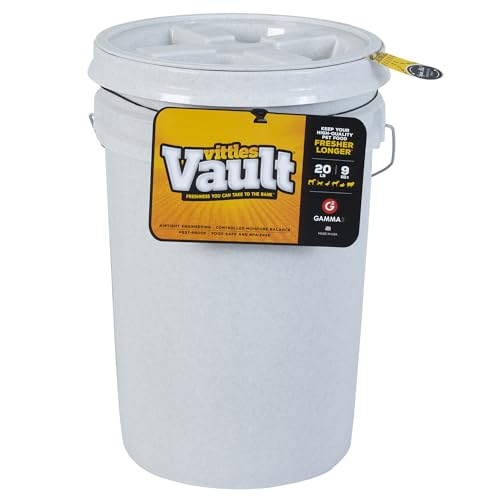 Gamma2 Gamma Vittles Vault 25 LB luftdicht Bucket Aufbewahrungsbehälter für Lebensmittel, Lebensmittelqualität und BPA-frei von Gamma2