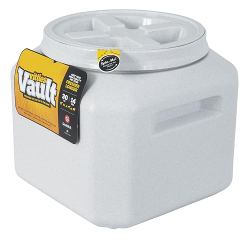 Gamma2 Vittles Vault Hundefutter-Aufbewahrungsbehälter mit luftdichtem Deckel, hält bis zu 11,3–13,6 kg Trockenfutter, Katzenfutter und Vogelfutter, BPA-frei von Gamma2