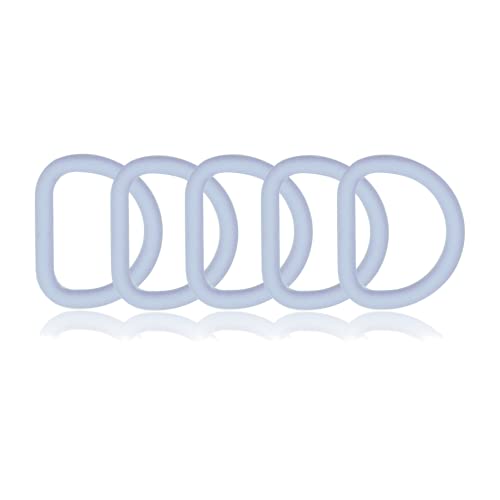 D-Ring aus Zink mit Silikon-Beschichtung 25mm, 5er Set, Materialstärke 4 mm, DIY Hunde-Halsband, nichtrostend, Ideal mit Paracord 550, Farbe: Pastell-Blau D-Ring aus Zink mit Silikon-Beschichtung 25mm, 5er Set, Materialstärke 4 mm, DIY Hunde-Halsband, nichtrostend, Ideal mit Paracord 550, Farbe: Pastell-Blau von Ganzoo