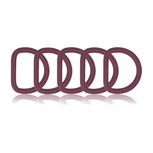 D-Ring aus Zink mit Silikon-Beschichtung 25mm, 5er Set, Materialstärke 4 mm, DIY Hunde-Halsband, nichtrostend, Ideal mit Paracord 550, Farbe: Weinrot D-Ring aus Zink mit Silikon-Beschichtung 25mm, 5er Set, Materialstärke 4 mm, DIY Hunde-Halsband, nichtrostend, Ideal mit Paracord 550, Farbe: Weinrot von Ganzoo