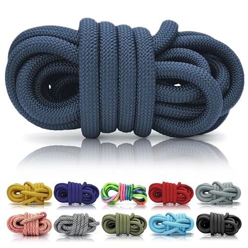 Ganzoo © PPM Seil 20 Meter, Tauseil, Hunde-Leine, Halsband, Takeln, Polypropylen Multifilem Rope, 10mm Stärke, Jeansblau von Ganzoo