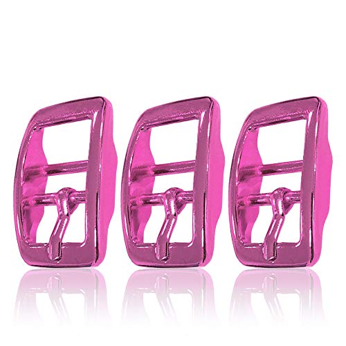Ganzoo Gürtelschnalle aus Metall, 3 Stück im Set, Gürtelschnallen für Damen und Herren, Buckle, 20 mm Schlitzmaß, Dornschliesse, Belt, auch für Biothane Adapter (Pink) Ganzoo Gürtelschnalle aus Metall, 3 Stück im Set, Gürtelschnallen für Damen und Herren, Buckle, 20 mm Schlitzmaß, Dornschliesse, Belt, auch für Biothane Adapter (Pink) von Ganzoo