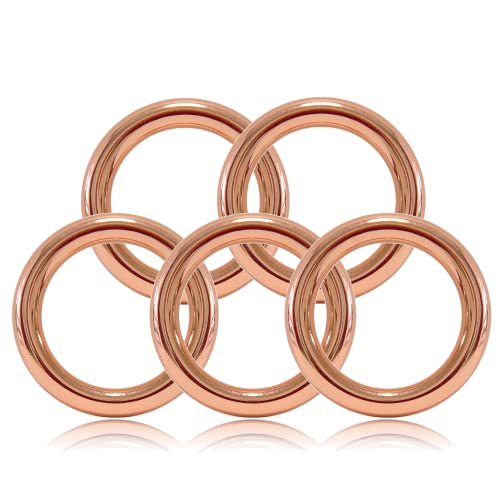 O - Ring aus Druckguss 30mm, 5er Set, DIY Hunde-Leine/Hunde-Halsband, nichtrostend, Ideal mit Paracord 550, geschweißt, Farbe: roségold O - Ring aus Druckguss 30mm, 5er Set, DIY Hunde-Leine/Hunde-Halsband, nichtrostend, Ideal mit Paracord 550, geschweißt, Farbe: roségold von Ganzoo
