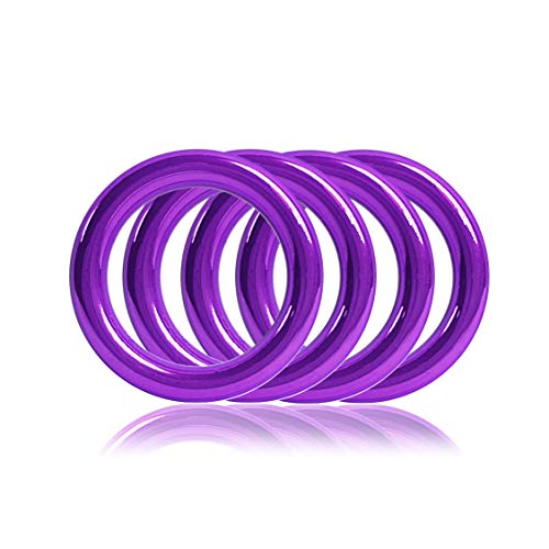 Ganzoo O-Ring Metall für Hunde-Leine, 25mm Innen-Durchmesser, 4 Stück, Stahlring, legierter Stahl, Nicht rostend, Rund-Ringe für Paracord 550 Halsband, Handtasche, Metallring, Basteln, Farbe Violett Ganzoo O-Ring Metall für Hunde-Leine, 25mm Innen-Durchmesser, 4 Stück, Stahlring, legierter Stahl, Nicht rostend, Rund-Ringe für Paracord 550 Halsband, Handtasche, Metallring, Basteln, Farbe Violett von Ganzoo