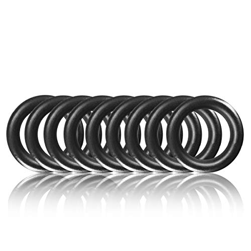 Ganzoo O-Ring Metall für Hunde-Leine, 15mm Innen-Durchmesser, 10 Stück, Stahlring, legierter Stahl, Nicht rostend, Rund-Ringe für Paracord 550 Halsband, Handtasche, Metallring, Basteln, Farbe Schwarz Ganzoo O-Ring Metall für Hunde-Leine, 15mm Innen-Durchmesser, 10 Stück, Stahlring, legierter Stahl, Nicht rostend, Rund-Ringe für Paracord 550 Halsband, Handtasche, Metallring, Basteln, Farbe Schwarz von Ganzoo