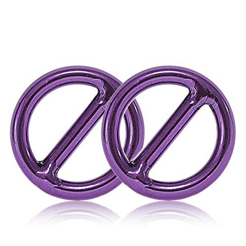 Ganzoo O-Ring mit Steg Metall für Hunde-Leine, 20 mm Innen-Durchmesser, 2 Stück, Stegring, legierter Stahl, Nicht rostend, Rund-Ringe für Paracord 550 Halsband, Handtasche, Basteln, Farbe Violett Ganzoo O-Ring mit Steg Metall für Hunde-Leine, 20 mm Innen-Durchmesser, 2 Stück, Stegring, legierter Stahl, Nicht rostend, Rund-Ringe für Paracord 550 Halsband, Handtasche, Basteln, Farbe Violett von Ganzoo