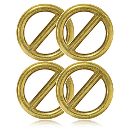 Ganzoo O-Ring mit Steg Metall für Hunde-Leine, 20 mm Innen-Durchmesser, 4 Stück, Stegring, legierter Stahl, Nicht rostend, Rund-Ringe für Paracord 550 Halsband, Handtasche, Basteln, Farbe Gold Ganzoo O-Ring mit Steg Metall für Hunde-Leine, 20 mm Innen-Durchmesser, 4 Stück, Stegring, legierter Stahl, Nicht rostend, Rund-Ringe für Paracord 550 Halsband, Handtasche, Basteln, Farbe Gold von Ganzoo