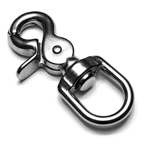 Ganzoo Scherenkarabiner-Haken mit Drehgelenk L: 72 mm, Schnappkarabiner für Hunde-Leine, 1 Stück, Wirbelkarabiner, Triggerhead für Paracord 550 Hundehalsband, legierter Stahl, Drehkopf, Farbe: Silber Ganzoo Scherenkarabiner-Haken mit Drehgelenk L: 72 mm, Schnappkarabiner für Hunde-Leine, 1 Stück, Wirbelkarabiner, Triggerhead für Paracord 550 Hundehalsband, legierter Stahl, Drehkopf, Farbe: Silber von Ganzoo