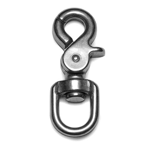 Ganzoo Scherenkarabiner-Haken mit Drehgelenk L: 68 mm, Schnappkarabiner für Hunde-Leine, 1 Stück, Wirbelkarabiner, Triggerhead für Paracord 550 Hundehalsband, legierter Stahl, Drehkopf, Farbe: Silber Ganzoo Scherenkarabiner-Haken mit Drehgelenk L: 68 mm, Schnappkarabiner für Hunde-Leine, 1 Stück, Wirbelkarabiner, Triggerhead für Paracord 550 Hundehalsband, legierter Stahl, Drehkopf, Farbe: Silber von Ganzoo