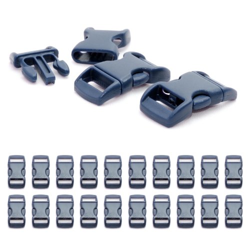 Ganzoo Klickverschluss Kunststoff, 20 Stück, 3/8" Zoll, 10mm Gurtmaß, 30mm x 15mm, Steckschließer, Schnalle, Paracord 550 Armband, Rucksackverschluss, DIY Projekte, navyblue Ganzoo Klickverschluss Kunststoff, 20 Stück, 3/8" Zoll, 10mm Gurtmaß, 30mm x 15mm, Steckschließer, Schnalle, Paracord 550 Armband, Rucksackverschluss, DIY Projekte, navyblue von Ganzoo