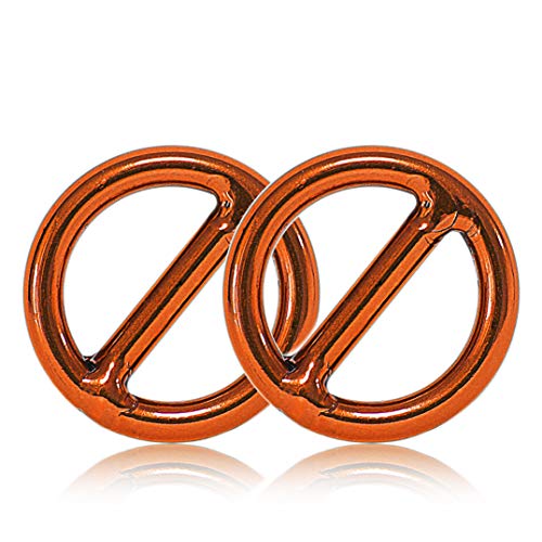 Ganzoo O-Ring mit Steg Metall für Hunde-Leine, 20 mm Innen-Durchmesser, 2 Stück, Stegring, legierter Stahl, Nicht rostend, Rund-Ringe für Paracord 550 Halsband, Handtasche, Basteln, Farbe Orange Ganzoo O-Ring mit Steg Metall für Hunde-Leine, 20 mm Innen-Durchmesser, 2 Stück, Stegring, legierter Stahl, Nicht rostend, Rund-Ringe für Paracord 550 Halsband, Handtasche, Basteln, Farbe Orange von Ganzoo