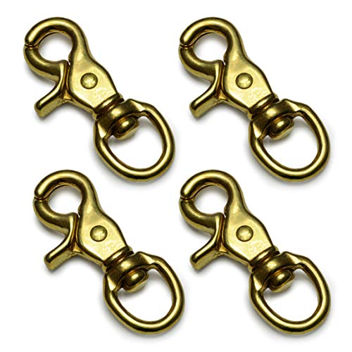 Ganzoo Scherenkarabiner-Haken mit Drehgelenk L: 65 mm, Schnappkarabiner für Hunde-Leine, 4 Stück, Wirbelkarabiner, Triggerhead für Paracord 550 Hundehalsband, legierter Stahl, Drehkopf, Farbe: Gold Ganzoo Scherenkarabiner-Haken mit Drehgelenk L: 65 mm, Schnappkarabiner für Hunde-Leine, 4 Stück, Wirbelkarabiner, Triggerhead für Paracord 550 Hundehalsband, legierter Stahl, Drehkopf, Farbe: Gold von Ganzoo