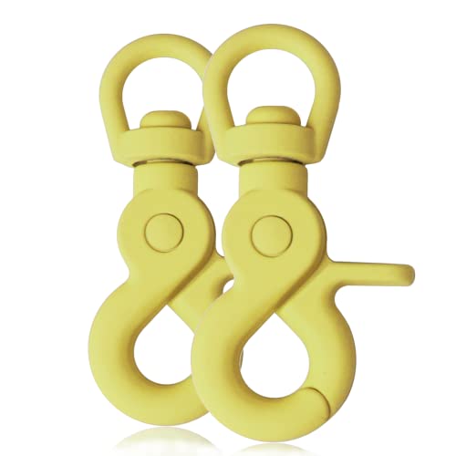 Ganzoo Scherenkarabiner Haken für Hunde-Leinen, Silikon-Beschichtung, Dreh-Gelenk, 2 Stück, L: 61 mm, Öse 10 mm, Schnappkarabiner, Wirbelkarabiner, Paracord 550, Zinkdruckguss, Farbe: Gelb Ganzoo Scherenkarabiner Haken für Hunde-Leinen, Silikon-Beschichtung, Dreh-Gelenk, 2 Stück, L: 61 mm, Öse 10 mm, Schnappkarabiner, Wirbelkarabiner, Paracord 550, Zinkdruckguss, Farbe: Gelb von Ganzoo