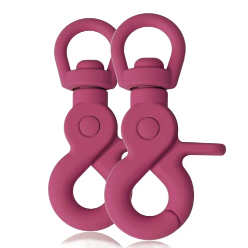 Ganzoo Scherenkarabiner Haken für Hunde-Leinen, Silikon-Beschichtung, Dreh-Gelenk, 2 Stück, L: 61 mm, Öse 10 mm, Schnappkarabiner, Wirbelkarabiner, Paracord 550, Zinkdruckguss, Farbe: Magenta Ganzoo Scherenkarabiner Haken für Hunde-Leinen, Silikon-Beschichtung, Dreh-Gelenk, 2 Stück, L: 61 mm, Öse 10 mm, Schnappkarabiner, Wirbelkarabiner, Paracord 550, Zinkdruckguss, Farbe: Magenta von Ganzoo