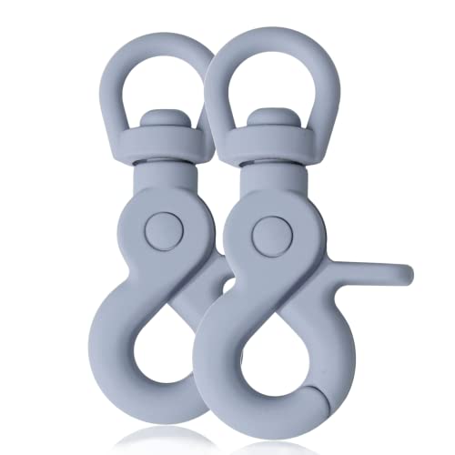 Ganzoo Scherenkarabiner Haken für Hunde-Leinen, Silikon-Beschichtung, Dreh-Gelenk, 2 Stück, L: 61 mm, Öse 10 mm, Schnappkarabiner, Wirbelkarabiner, Paracord 550, Zinkdruckguss, Farbe: Pastell-Blau Ganzoo Scherenkarabiner Haken für Hunde-Leinen, Silikon-Beschichtung, Dreh-Gelenk, 2 Stück, L: 61 mm, Öse 10 mm, Schnappkarabiner, Wirbelkarabiner, Paracord 550, Zinkdruckguss, Farbe: Pastell-Blau von Ganzoo