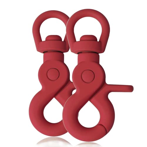 Ganzoo Scherenkarabiner Haken für Hunde-Leinen, Silikon-Beschichtung, Dreh-Gelenk, 2 Stück, L: 61 mm, Öse 10 mm, Schnappkarabiner, Wirbelkarabiner, Paracord 550, Zinkdruckguss, Farbe: Rot Ganzoo Scherenkarabiner Haken für Hunde-Leinen, Silikon-Beschichtung, Dreh-Gelenk, 2 Stück, L: 61 mm, Öse 10 mm, Schnappkarabiner, Wirbelkarabiner, Paracord 550, Zinkdruckguss, Farbe: Rot von Ganzoo