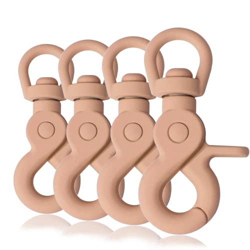 Ganzoo Scherenkarabiner Haken für Hunde-Leinen, Silikon-Beschichtung, Dreh-Gelenk, 4 Stück, L: 61 mm, Öse 10 mm, Schnappkarabiner, Wirbelkarabiner, Paracord 550, Zinkdruckguss, Farbe: Pastell-Rosa Ganzoo Scherenkarabiner Haken für Hunde-Leinen, Silikon-Beschichtung, Dreh-Gelenk, 4 Stück, L: 61 mm, Öse 10 mm, Schnappkarabiner, Wirbelkarabiner, Paracord 550, Zinkdruckguss, Farbe: Pastell-Rosa von Ganzoo