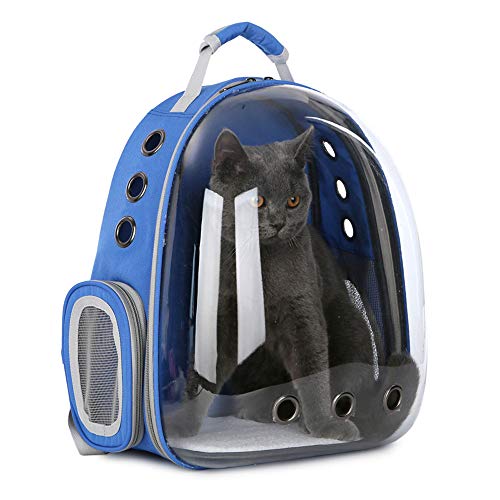 Tragbarer transparenter Transport-Rucksack für Haustiere, Reiserucksack für Katzen, Hunde, Welpen, atmungsaktiv, wasserdicht, Kapsel, Rucksack für Fluggesellschaften zugelassen von Gaorui