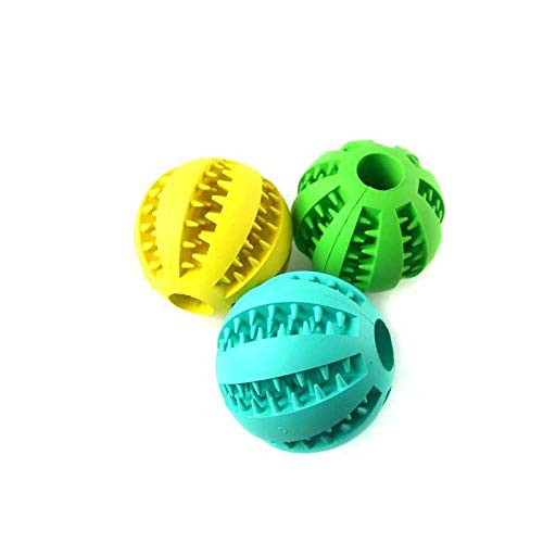 Gummi-Ball für Hunde und Katzen, Kauspielzeug für Leckerlis, Einheitsgröße von Gaorui