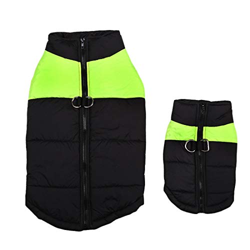 Haustier-Hundejacke, winddicht, Hundekleidung, Welpenmantel, Weste für kleine und große Hunde, Grün, Größe L Haustier-Hundejacke, winddicht, Hundekleidung, Welpenmantel, Weste für kleine und große Hunde, Grün, Größe L von Gaorui