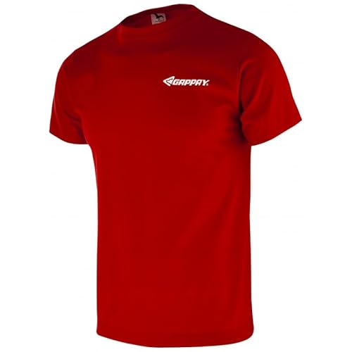 Gappay Professionelles 0996 Baumwoll-T-Shirt für Hundetrainer (S, Rot) von Gappay