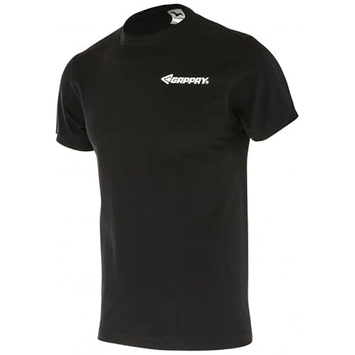 Gappay Professionelles 0996 Baumwoll-T-Shirt für Hundetrainer (XXXL, Schwarz) von Gappay