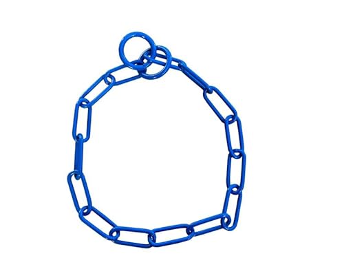 Gliederhalsband K9 Blue mit Zwei Ringen 3mm Drahtstärke und 55cm Länge von Gappay