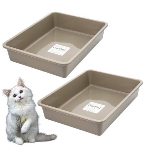 2X Katzenklo Katzentoilette offen ohne Deckel Katzen Schalentoilette Klo Toilette Zubehör Doppelpack Sparpaket 2X Katzenklo Katzentoilette offen ohne Deckel Katzen Schalentoilette Klo Toilette Zubehör Doppelpack Sparpaket von GarPet