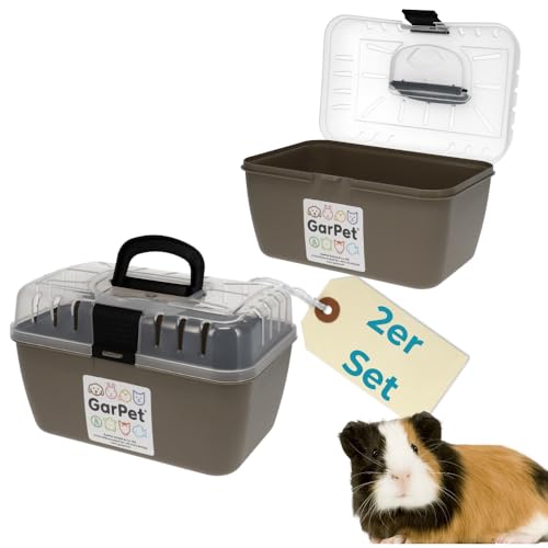 2X Transportbox Kleintier Meerschweinchen Hamster Vogel Mäuse Nagetier Tiertransportbox Trage Box Reisebox Kleintiertransportbox Transportkiste 2X Transportbox Kleintier Meerschweinchen Hamster Vogel Mäuse Nagetier Tiertransportbox Trage Box Reisebox Kleintiertransportbox Transportkiste von GarPet