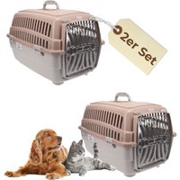 GarPet 2er Set Transportbox Hundebox Katzen Box von GarPet